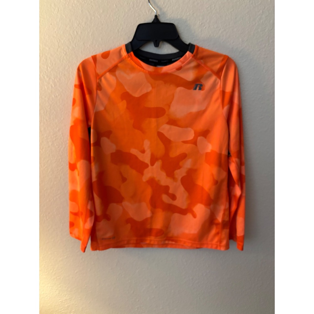 Russell Boys XL 14-16 Orange Camo Dri-Power 360 Long Sleeve Shirt
A1143